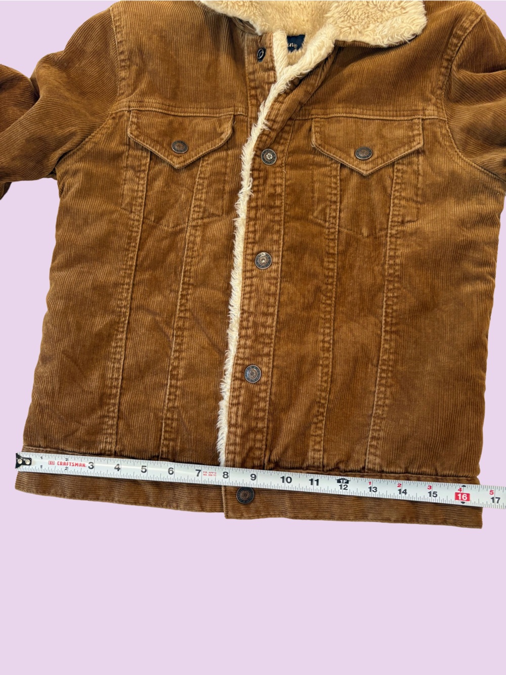 Vintage Y2K Earl Jean Sherpa Corduroy Jacket Alt. ASO Gilmore Girls Friends OTH - Picture 6 of 10